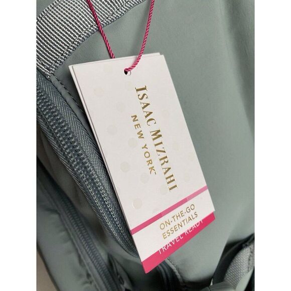 Isaac Mizrahi Backpack Holds Stanley Cup in Outside Pocket Seafoam Expandable - Picture 7 of 16